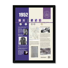 Load image into Gallery viewer, 1952 Platinum Jubilee Poster Framed Print
