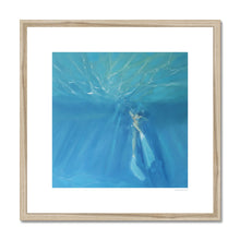 Load image into Gallery viewer, Becka Free Diving Framed &amp; Mounted Print

