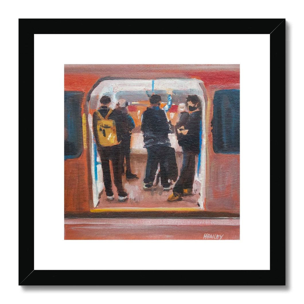 Commuters Framed & Mounted Print