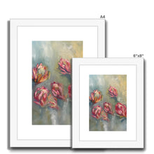 Load image into Gallery viewer, Red Holiday Protea Framed &amp; Mounted Print
