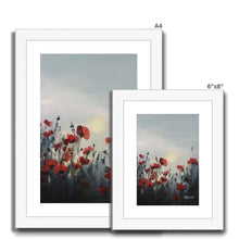 Load image into Gallery viewer, Rememberance Poppies Framed &amp; Mounted Print - Heather Bailey Art
